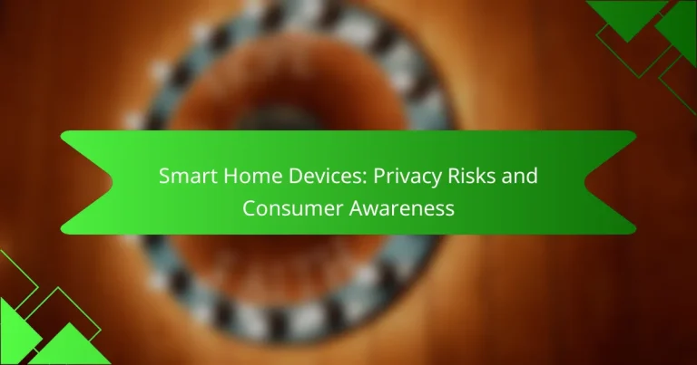 Smart Home Devices: Privacy Risks and Consumer Awareness