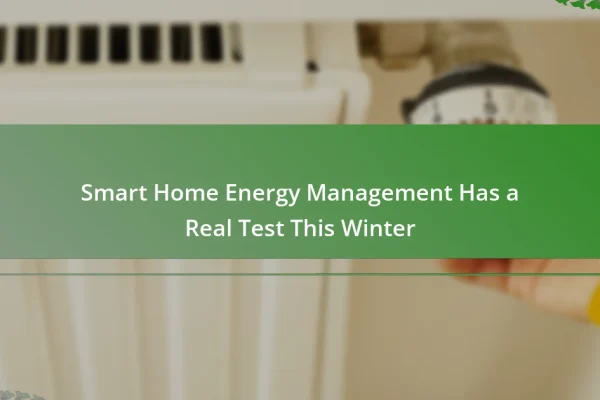 Smart Home Energy Management Has a Real Test This Winter